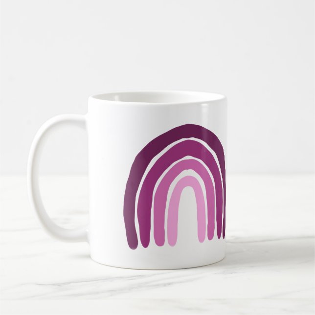 Caneca De Café Rainbow Pink Mug (Esquerda)