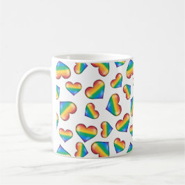 Caneca De Café Rainbow Pride Flag Corta Café Mug