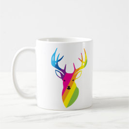 Caneca De Café Rainbow Reindeer