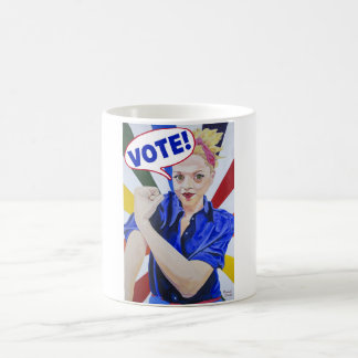 Caneca De Café Rainbow Rosie Vote Mug