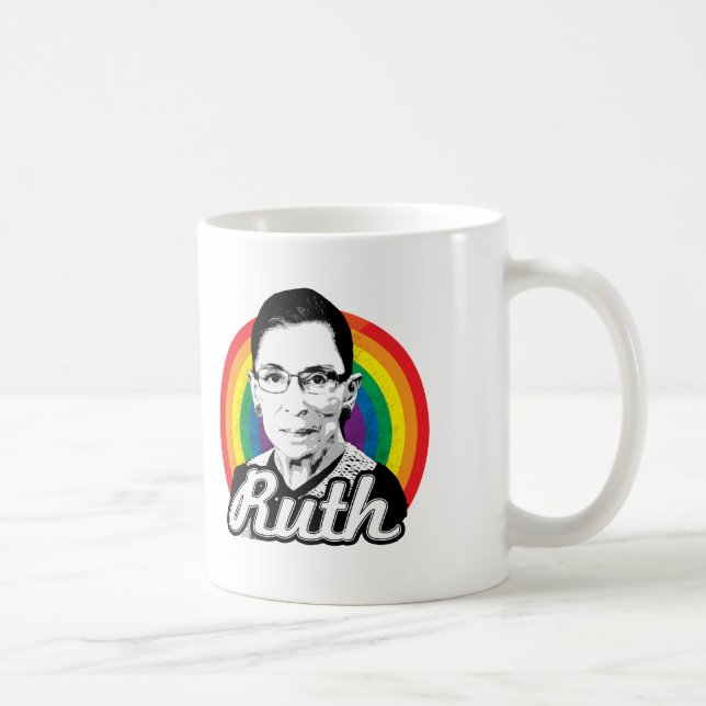 Caneca De Café Rainbow Ruth - Política LGBT - (Direita)