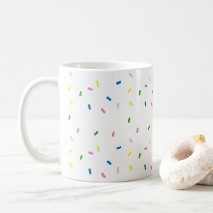 Caneca De Café Rainbow Sprinkles Patterle Coffee Mug