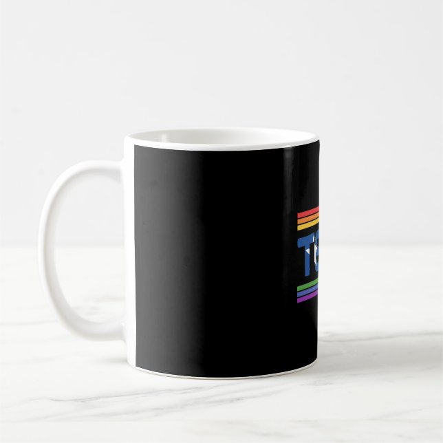 Caneca De Café Rainbow Texas Flag Design para orgulhosos LGBT+ Te (Esquerda)