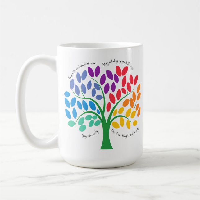 Caneca De Café Rainbow Tree Coffee Mug (Esquerda)
