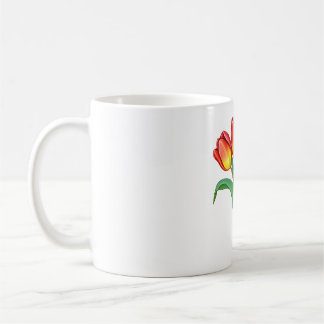 Caneca De Café Rainbow Tulip Mug - Flor Colorido
