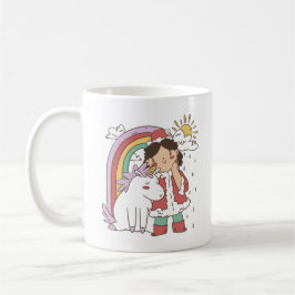 CANECA DE CAFÉ RAINBOW UNICORN E CHRISTMAS GIRL