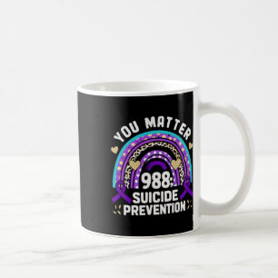 Caneca De Café Rainbow You Problem 988 Suicídio Prevenção Awarene