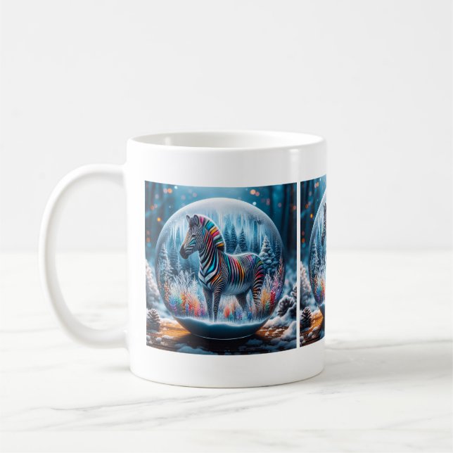 Caneca De Café Rainbow Zebra Mug (Esquerda)