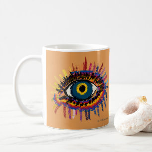 Caneca De Café Rainboweye - alaranjado