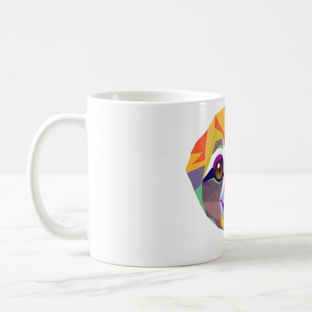 Caneca De Café RainForest Sloth Polygon Tee (Esquerda)