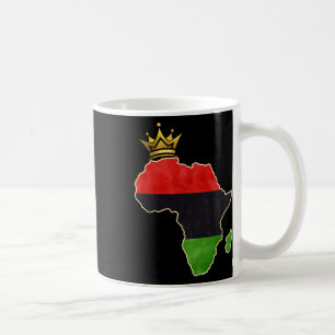 Caneca De Café Rainha Africana Americana Pan Afro Mapa Bandeira P