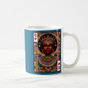 Caneca De Café rainha africana cartão melanina orgulho negro blm