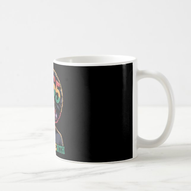 Caneca De Café Rainha Afro 1865 Juneteenth Mulheres Africanas Neg (Direita)