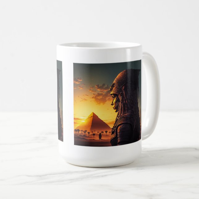 Caneca De Café Rainha Clássica do Egito, 15 oz (Frente Esquerda)