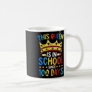 Caneca De Café Rainha Coroa 100 Dias De Escola Professor Aluno Le