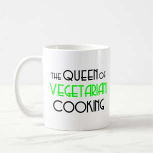 Caneca De Café rainha cozinhar vegetariana