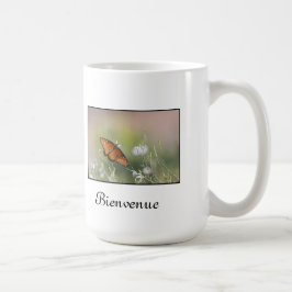 Caneca De Café Rainha da borboleta Bienvenue