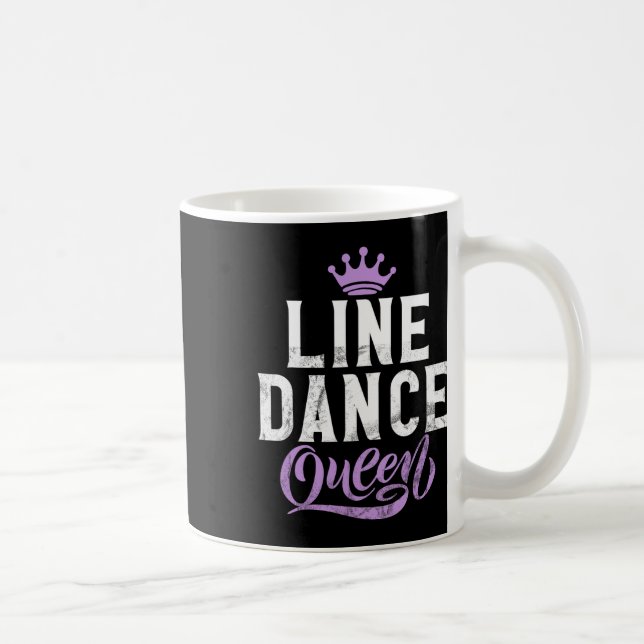 Caneca De Café Rainha da dança da linha (Direita)