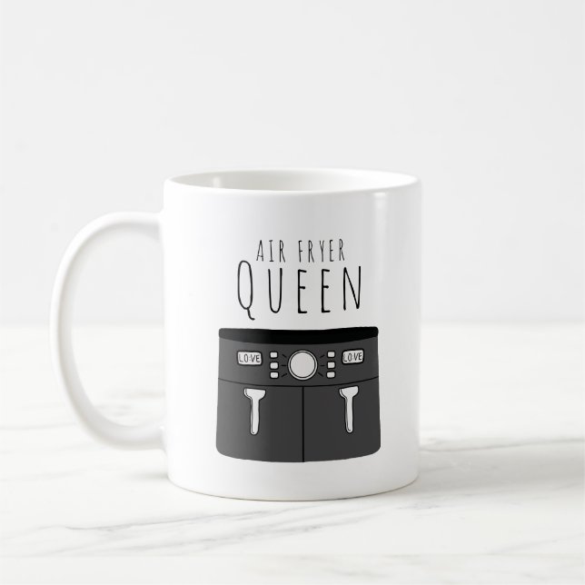Caneca De Café Rainha da Fritadeira Aérea (Esquerda)