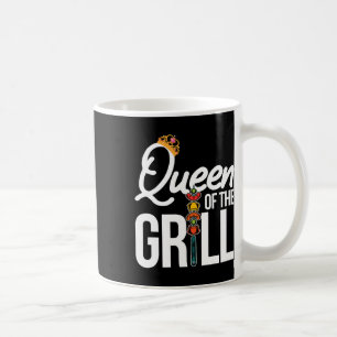 Caneca De Café Rainha Da Grelha Fêmea De Churrasco De Carne Defum
