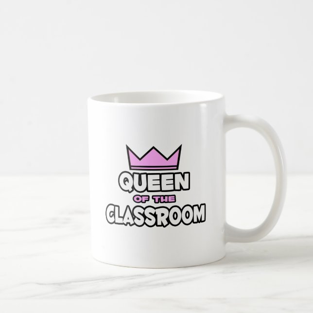 Caneca De Café Rainha da sala de aula (Direita)