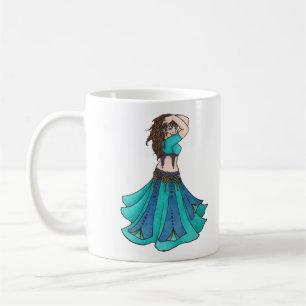 Caneca De Café Rainha de Beledi Ornament Dançarina do Ventre