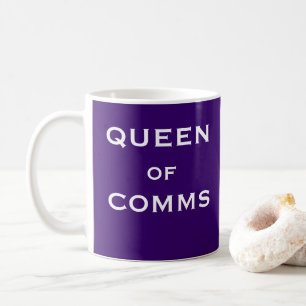 Caneca De Café Rainha de comunicações principais fêmeas