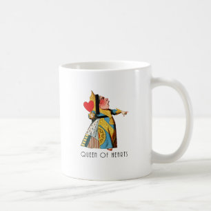 Caneca De Café Rainha de Copas Clássica Alice no País das Maravil
