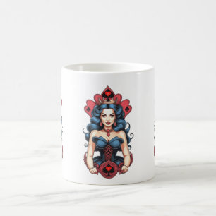 Caneca De Café Rainha de Espadas Thunder_Cove