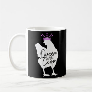 Caneca De Café Rainha De Frango Da Coop Farmer Mamãe