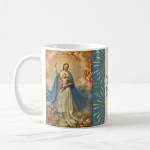 Caneca De Café Rainha de Mary de anjos de Jesus do céu
