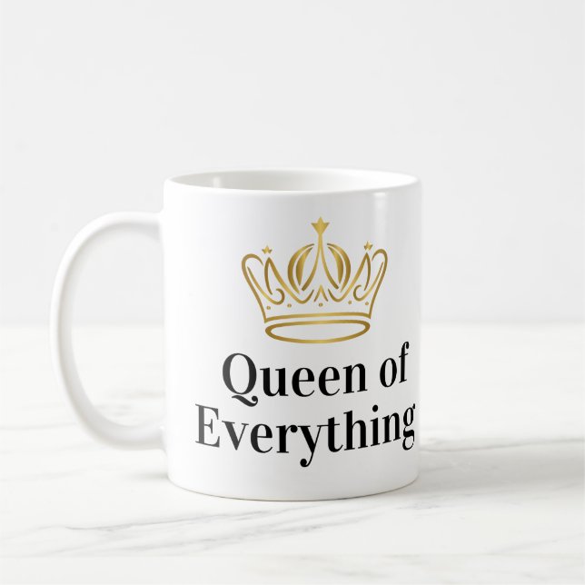 Caneca De Café Rainha de Tudo Café Mug (Esquerda)