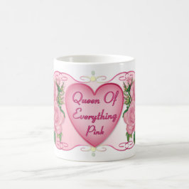 Caneca De Café Rainha de Tudo Rosa Mãe