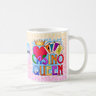 Caneca De Café Rainha do Cassino