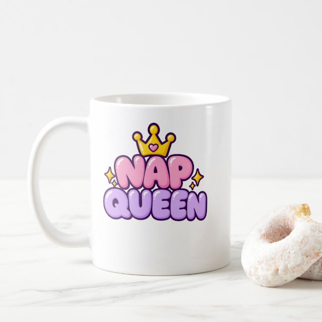 Caneca De Café Rainha do Cochilo (Com Donut)