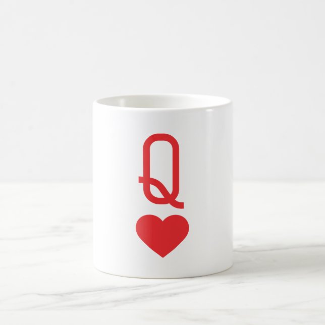Caneca De Café Rainha do Coração Mug (Centro)