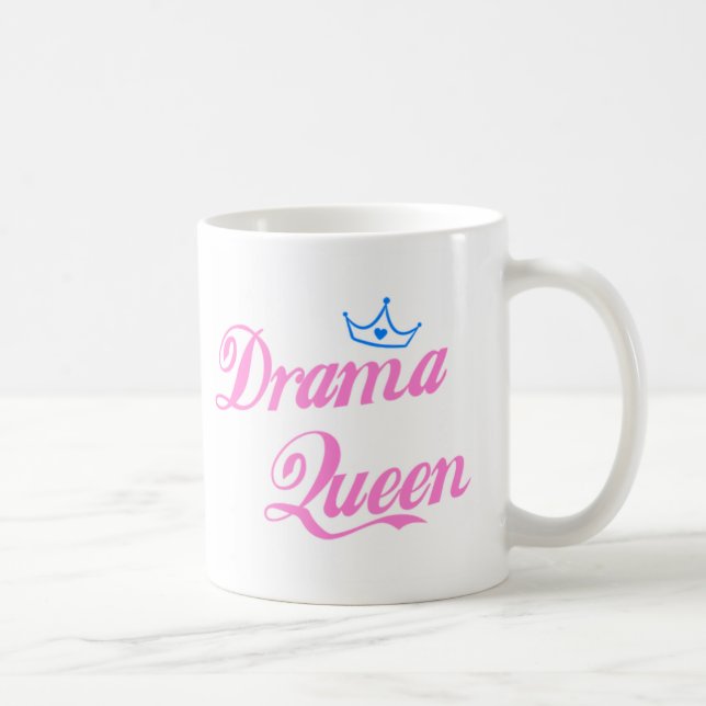 Caneca De Café Rainha do drama (Direita)