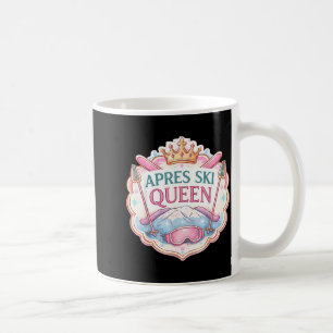 Caneca De Café Rainha do esqui pós-temporada feminino amante de e