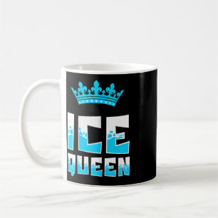 Caneca De Café Rainha do Gelo Gráfico Pesca no Gelo Pescador Vara