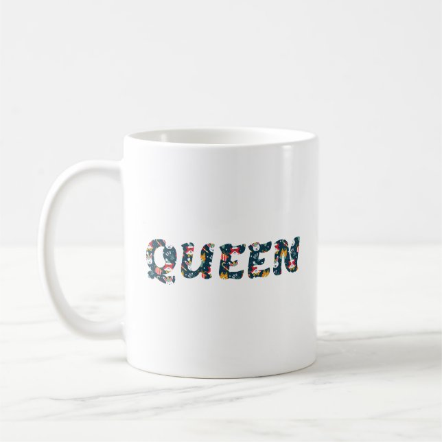 Caneca De Café Rainha do Natal (Esquerda)