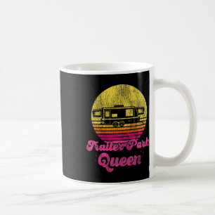 Caneca De Café Rainha do Parque de Trailer Vintage Retro Camping