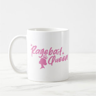 Caneca De Café Rainha do Ragebait Título de Menina Atraente Onlin