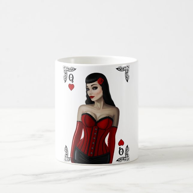 Caneca De Café Rainha dos corações (Centro)