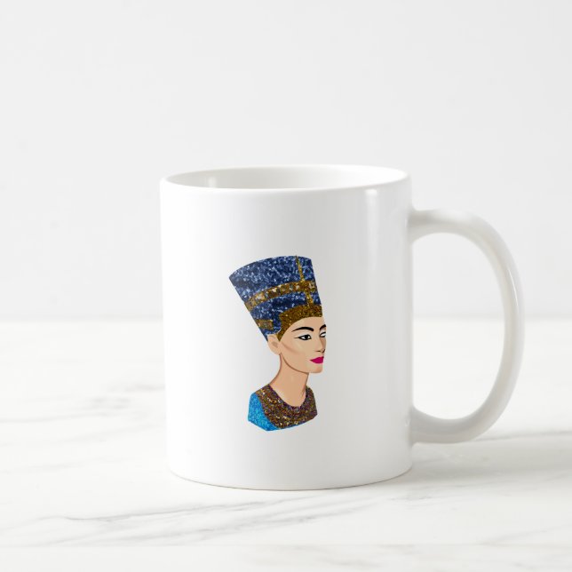 Caneca De Café rainha egípcia nefertiti (Direita)