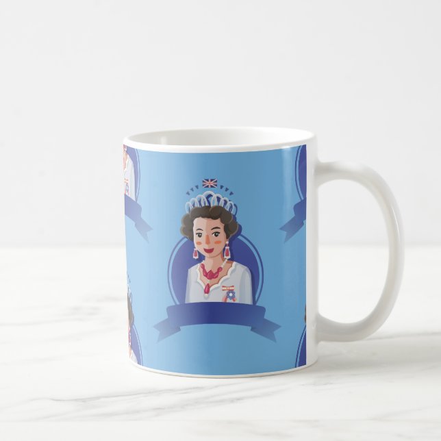 Caneca De Café rainha elizabeth 2 (Direita)