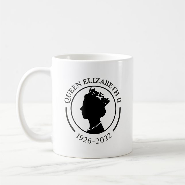 Caneca De Café Rainha Elizabeth ll Coffee Mug (Esquerda)