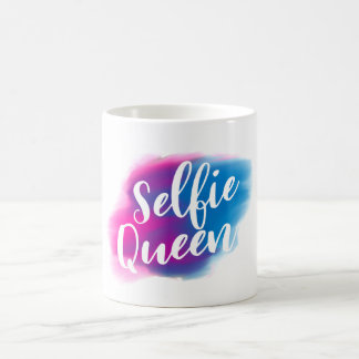 Caneca De Café Rainha engraçada de Selfie