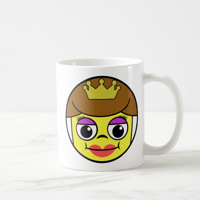 Caneca De Café Rainha Face Café Mug (Direita)