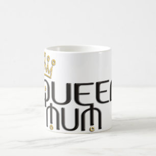 Caneca De Café Rainha Mãe/coroa dourada