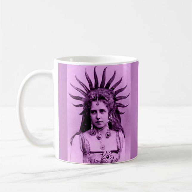 Caneca De Café Rainha Marie da Romênia como Rainha do Sol - lavan (Esquerda)